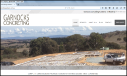 Joomla Website - Garnocks Concreting Canberra